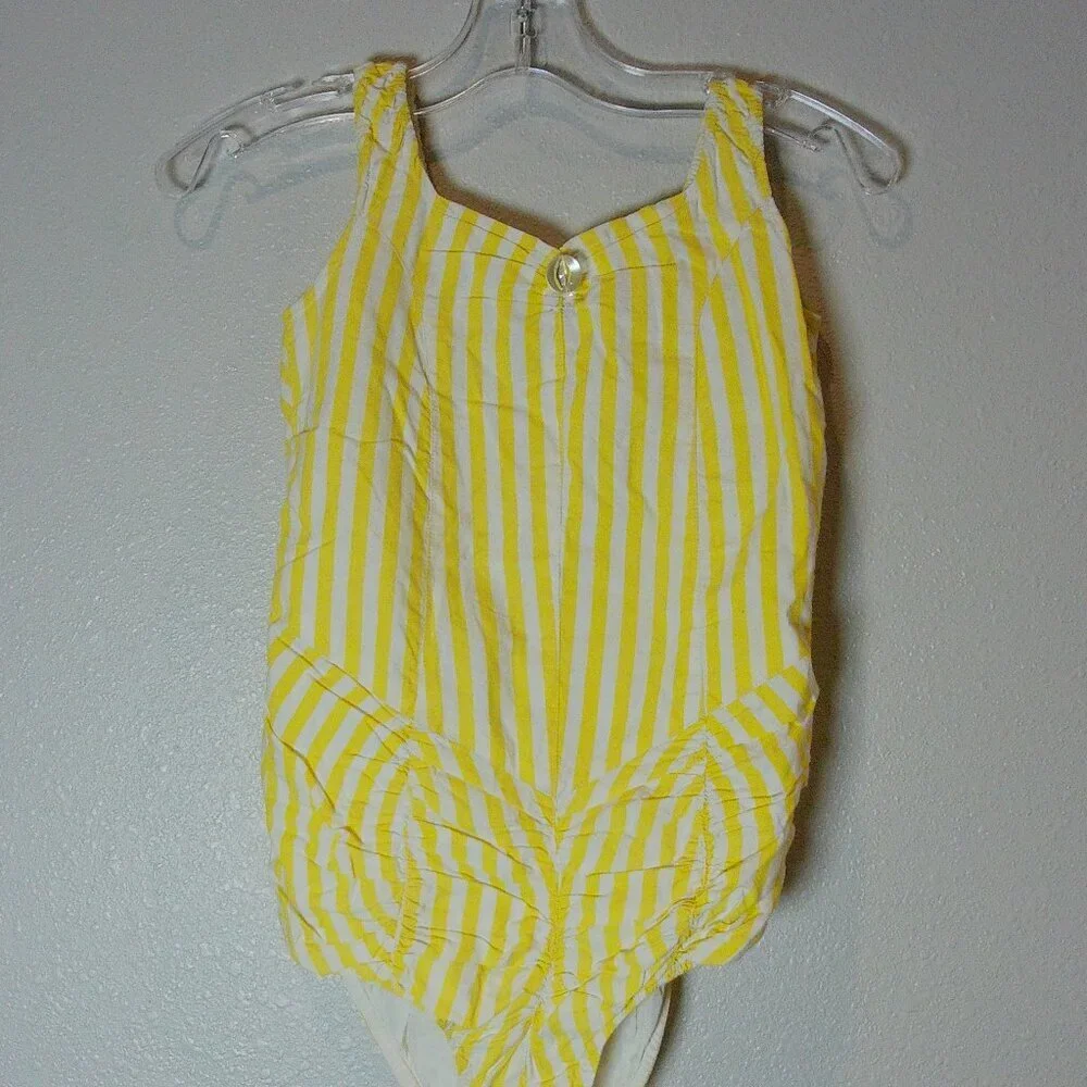 NWT Wovenplay Swimsuit - white and yellow